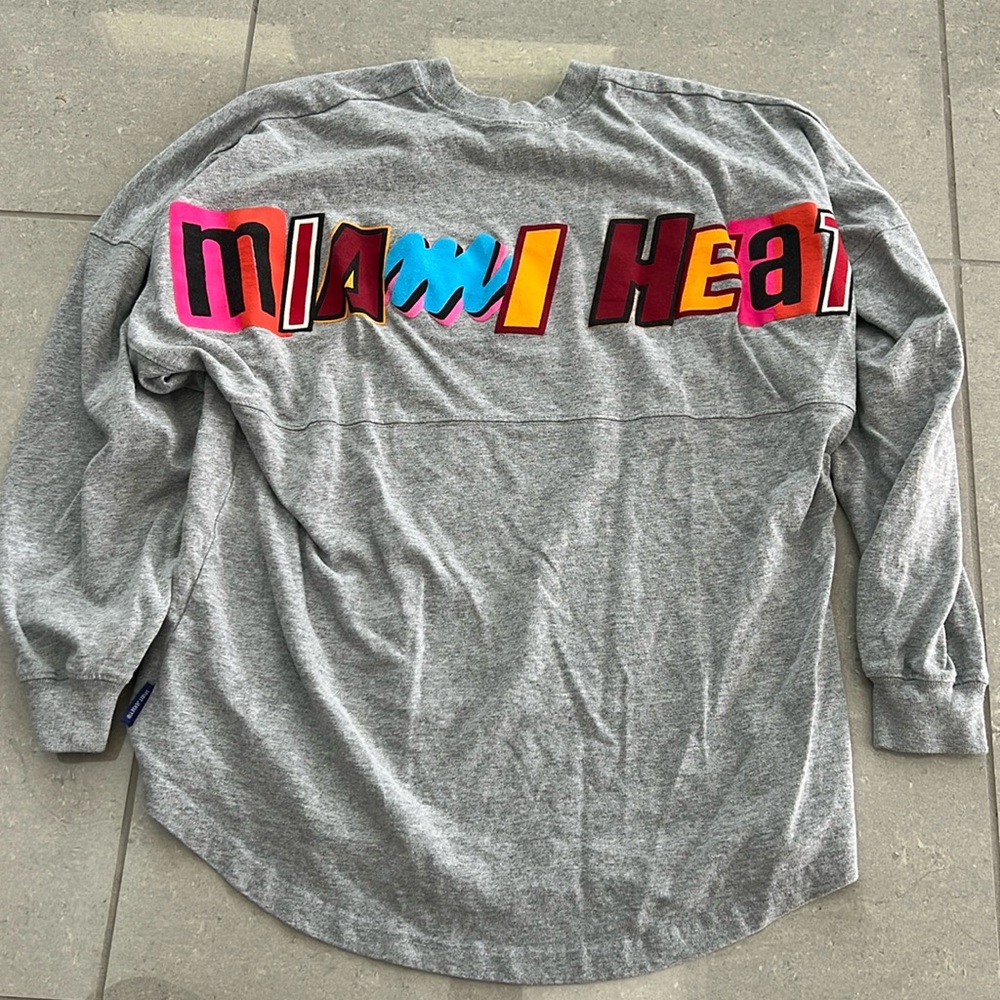 Miami Heat Oversized Long Sleeve T-Shirt